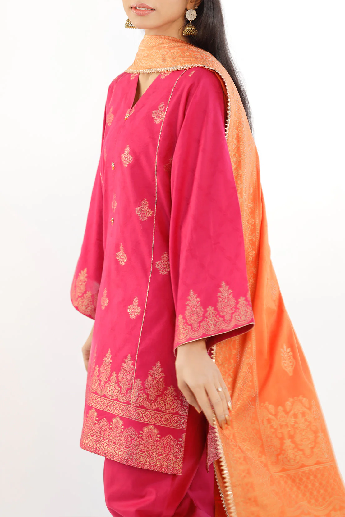 Unstitched Jacquard Cotton 3 Piece - Image 6