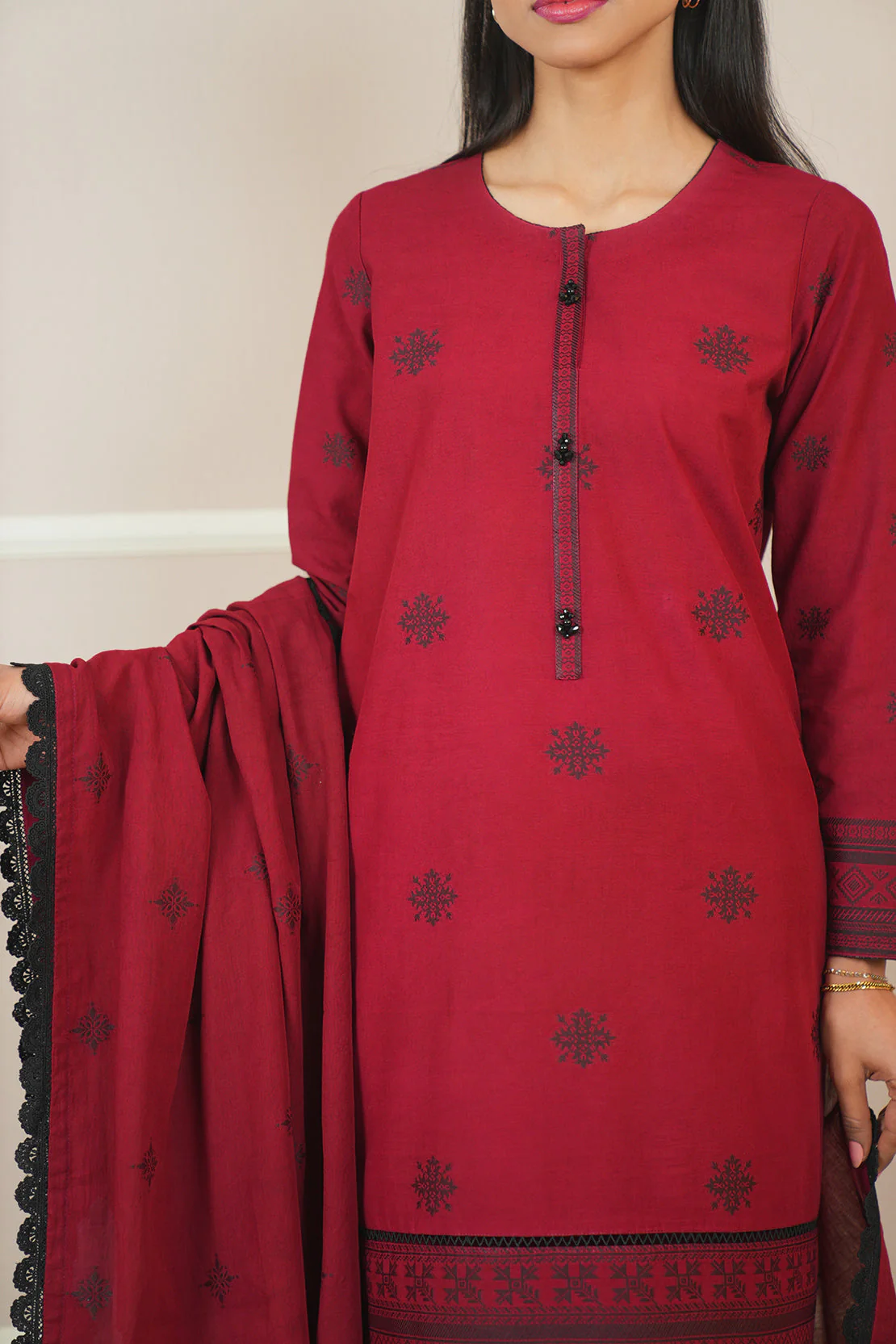 Unstitched Jacquard Cotton 3 Piece - Image 3