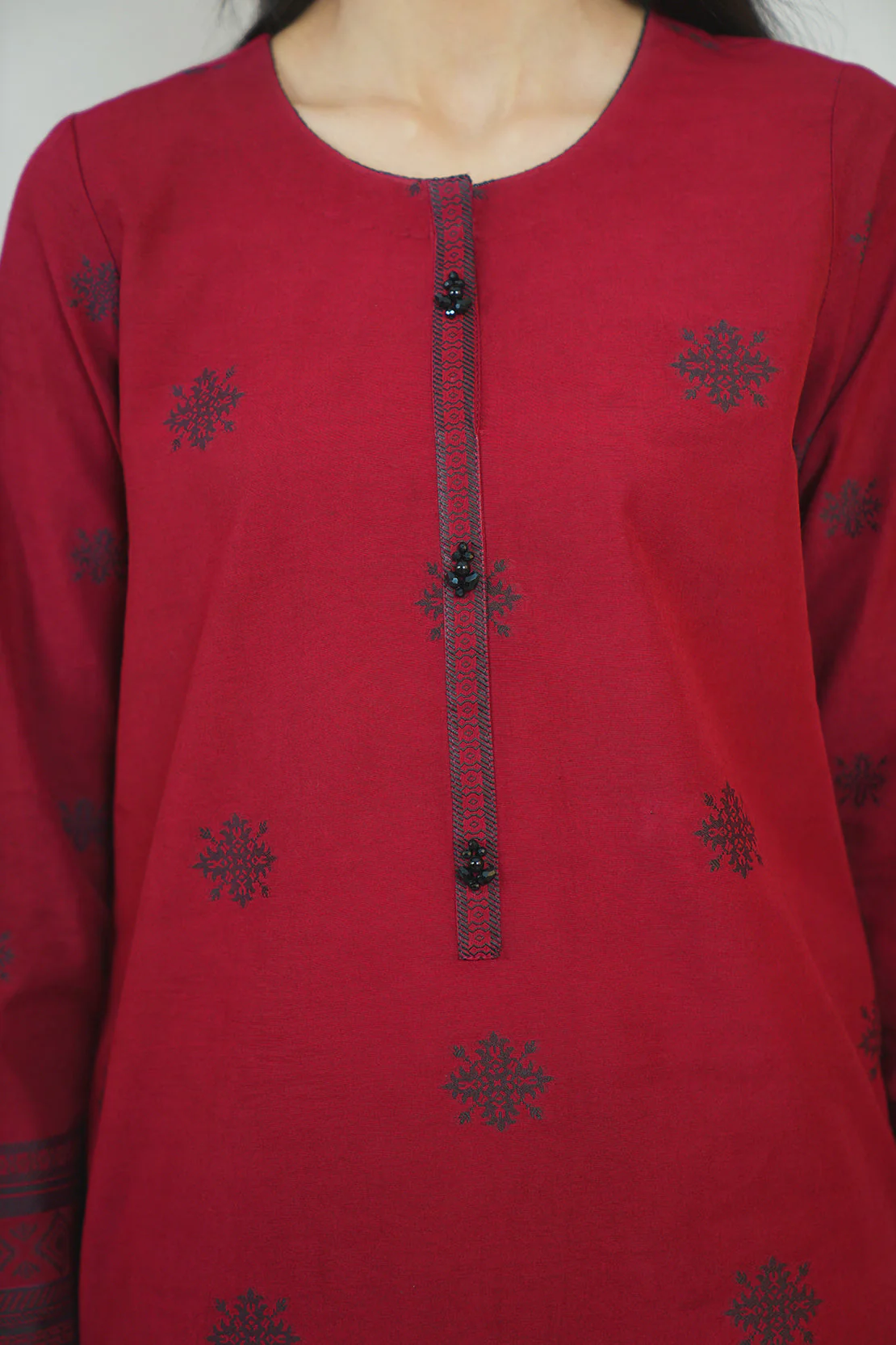 Unstitched Jacquard Cotton 3 Piece - Image 4
