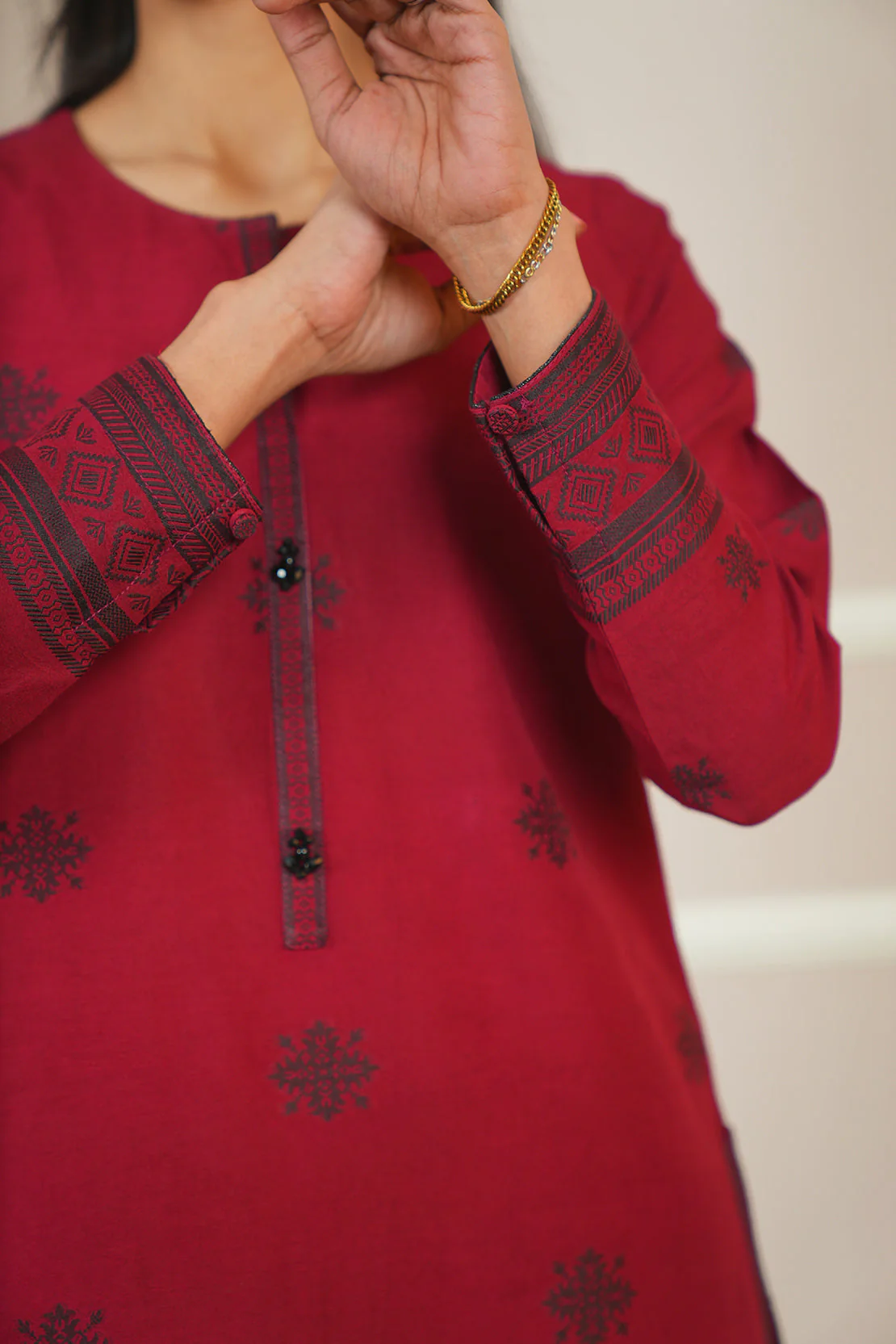 Unstitched Jacquard Cotton 3 Piece - Image 5