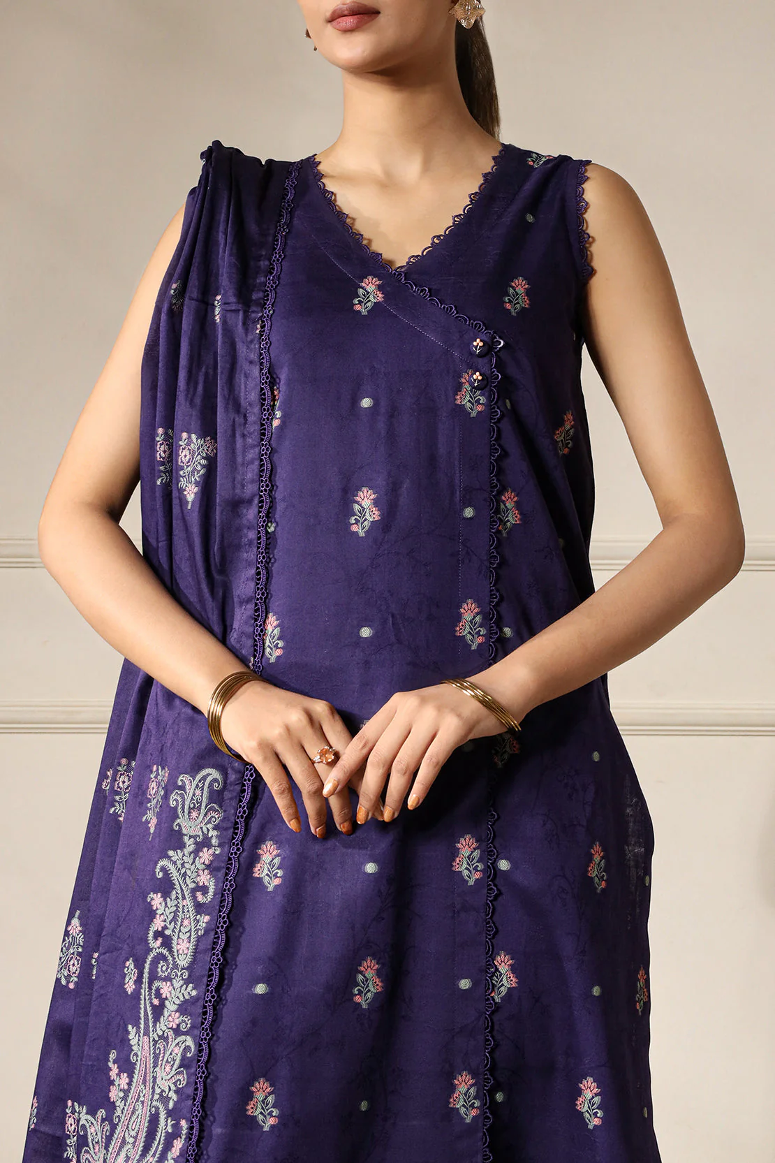 Unstitched Jacquard Cotton 3 Piece - Image 4
