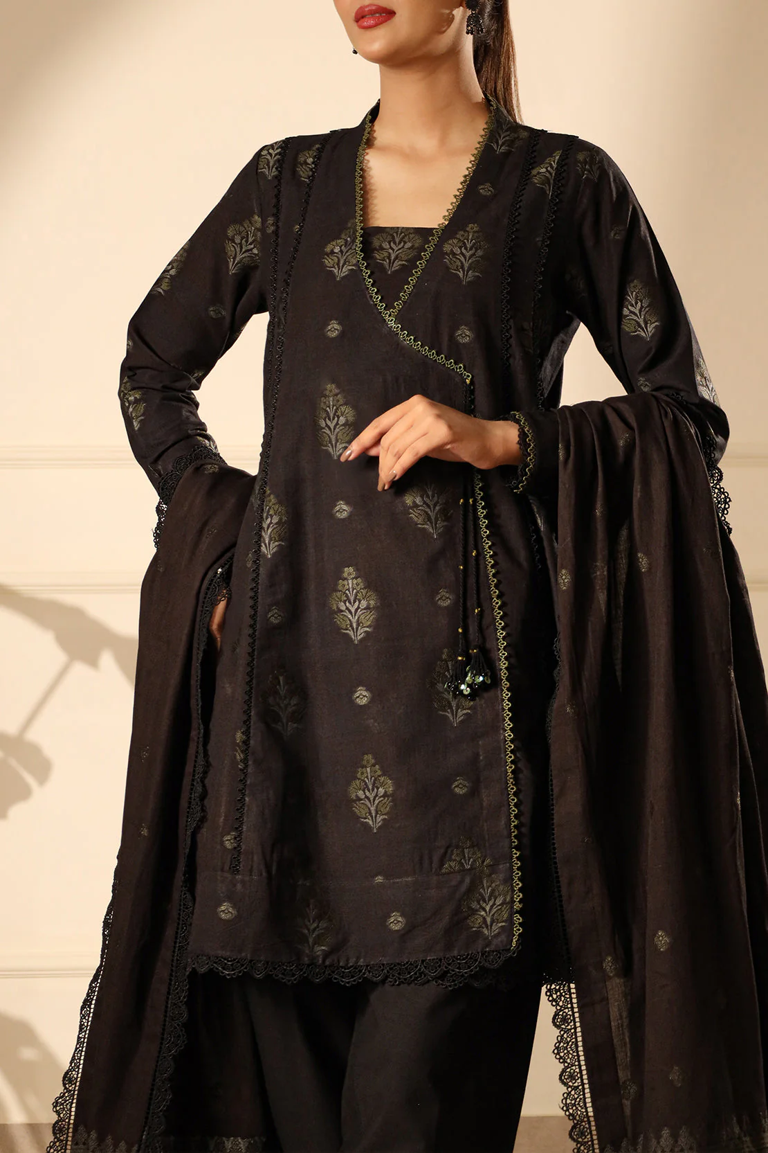 Unstitched Jacquard Cotton 3 Piece - Image 5