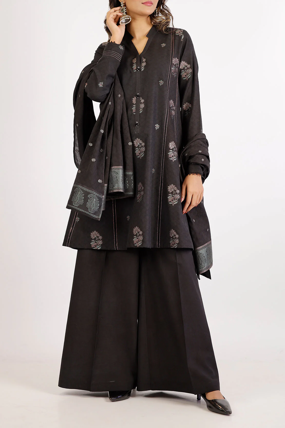 Unstitched Jacquard Cotton 3 Piece - Image 3