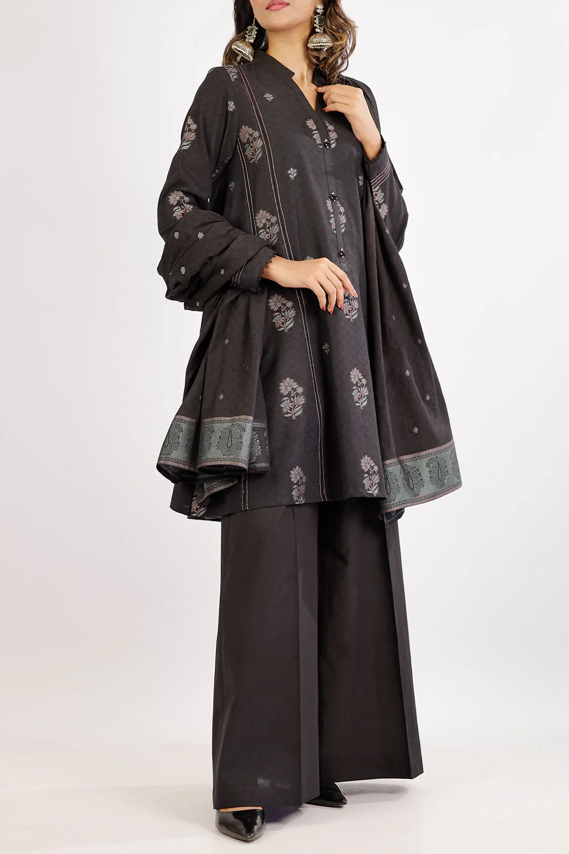 Unstitched Jacquard Cotton 3 Piece - Image 5