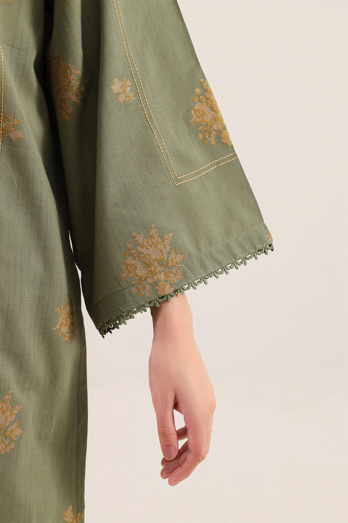 Unstitched Jacquard Cotton 3 Piece - Image 4