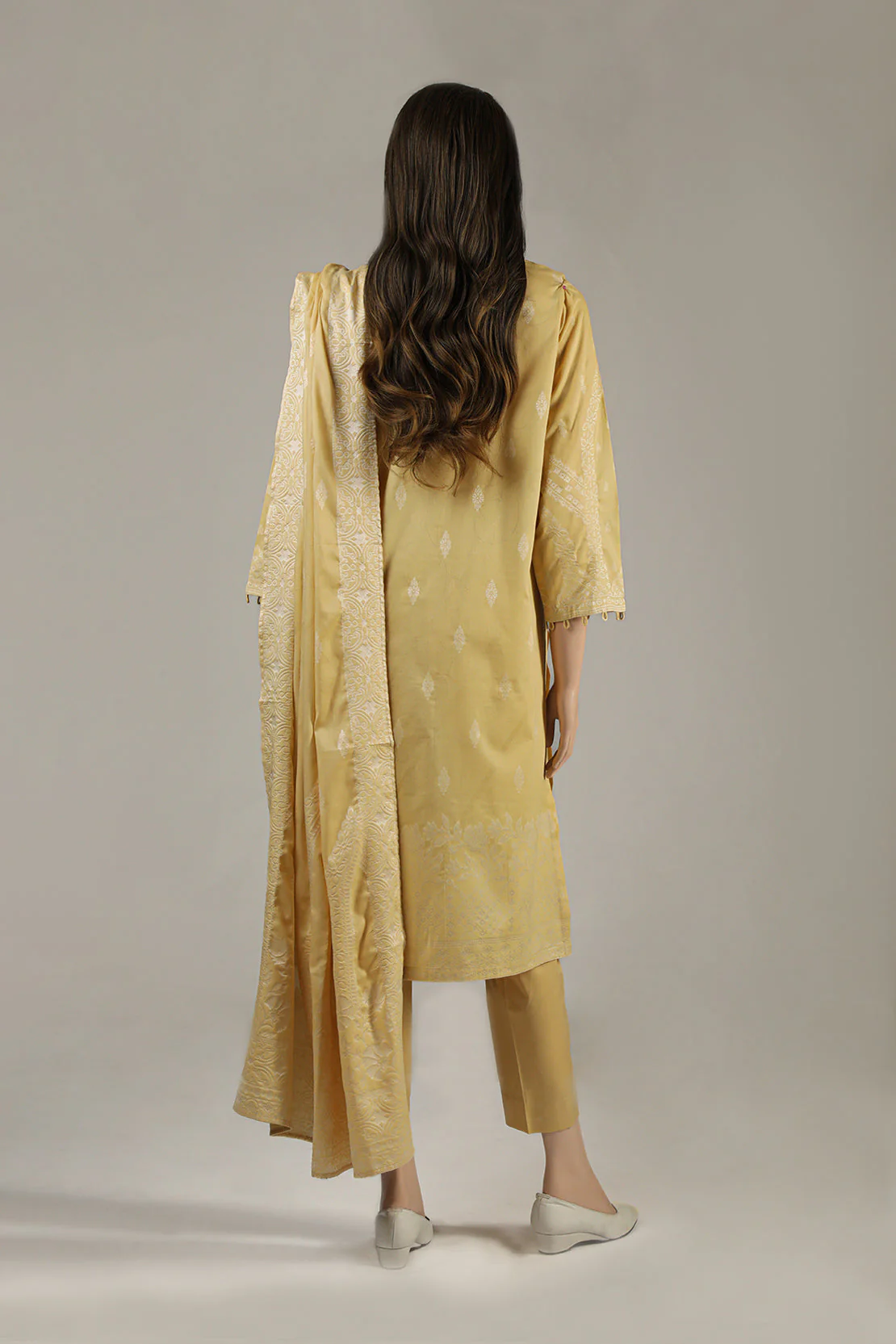 Unstitched Jacquard Cotton 3 Piece - Image 2
