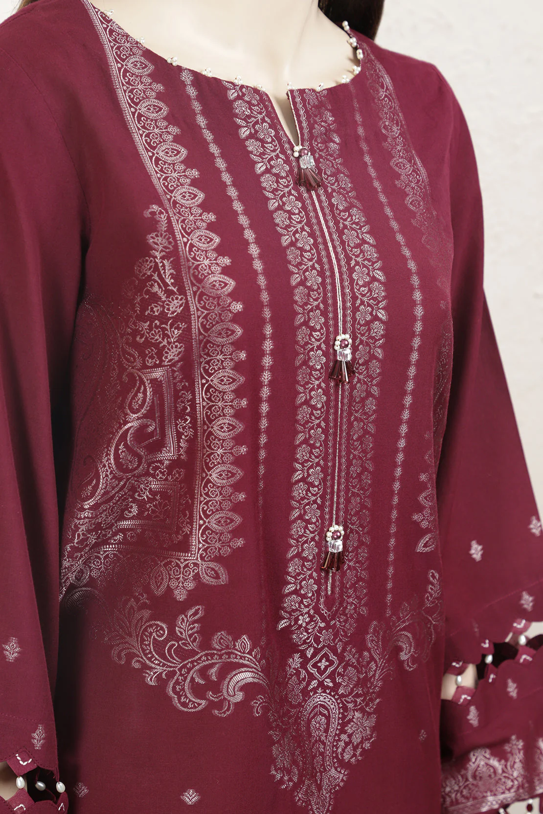 Unstitched Jacquard Cotton 3 Piece - Image 3