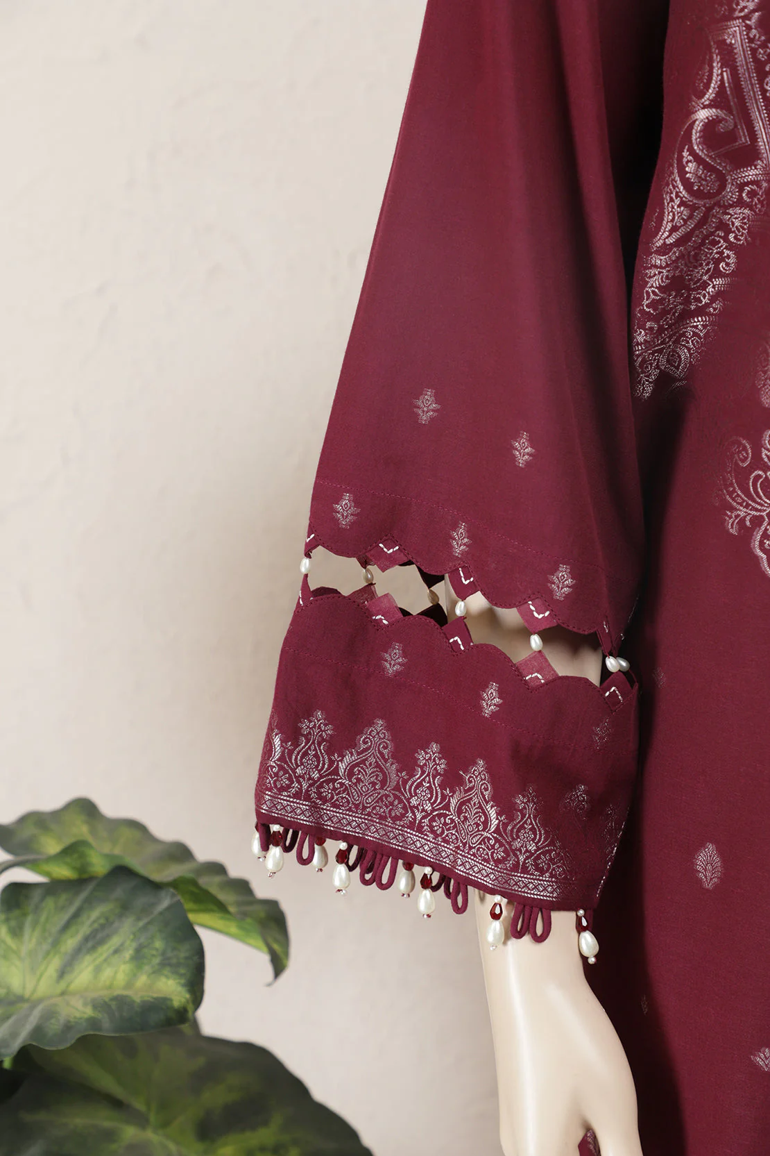 Unstitched Jacquard Cotton 3 Piece - Image 4