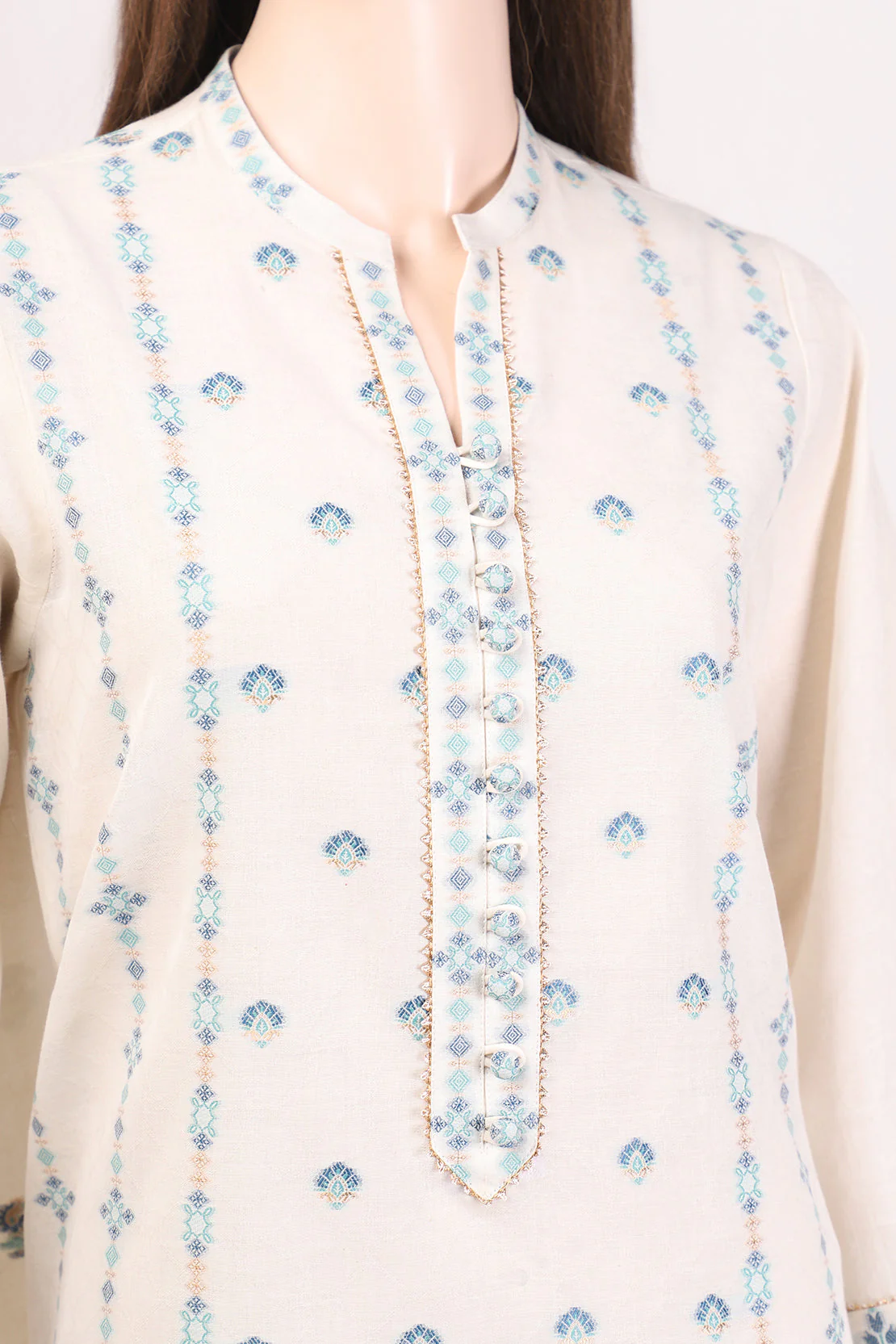 Unstitched Jacquard Cotton 3 Piece (Special Price) - Image 3
