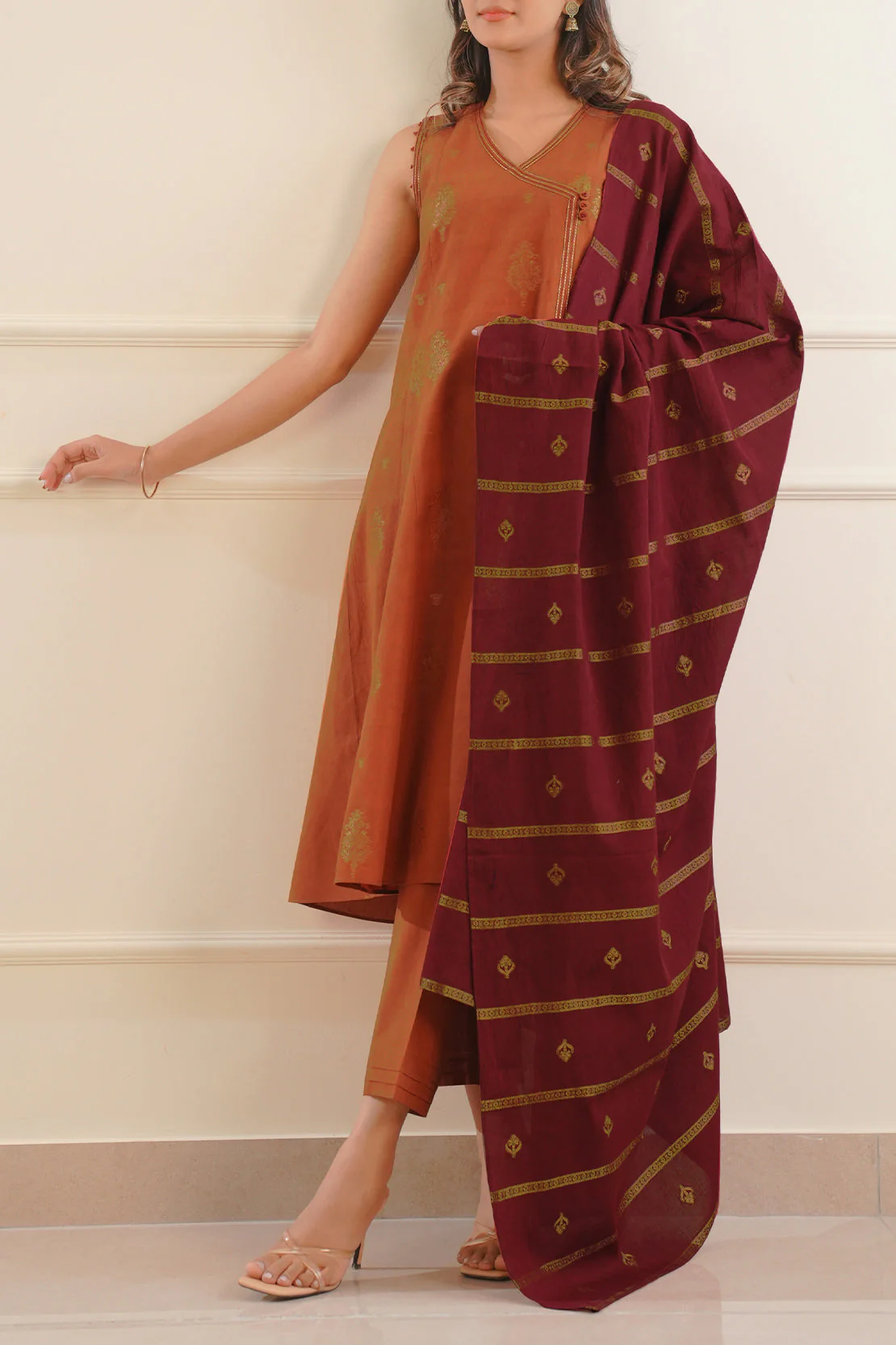 Unstitched Jacquard Cotton 3 Piece - Image 2