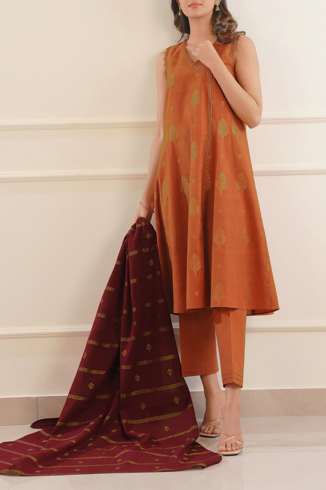 Unstitched Jacquard Cotton 3 Piece - Image 3