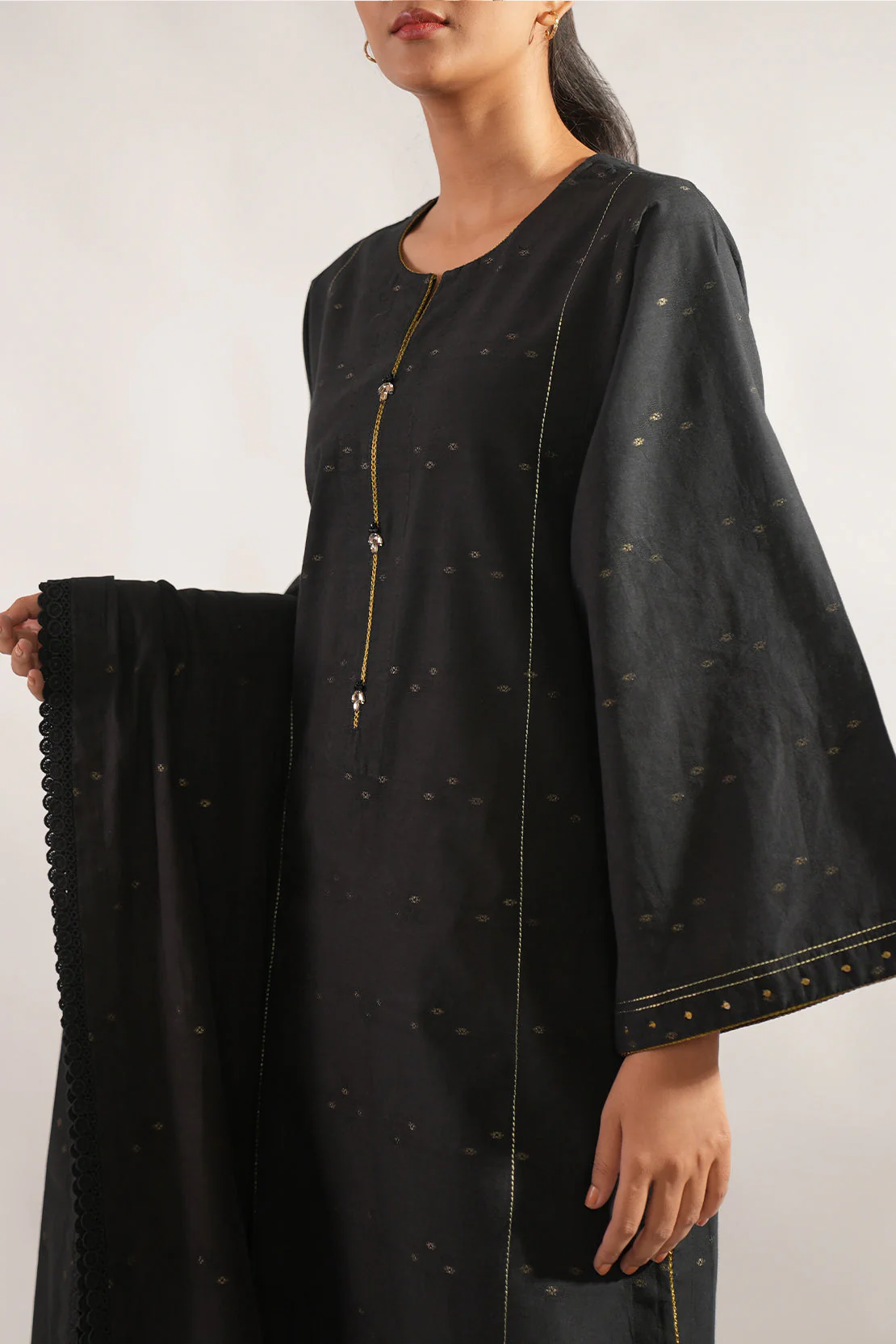 Unstitched Jacquard Cotton 3 Piece - Image 5