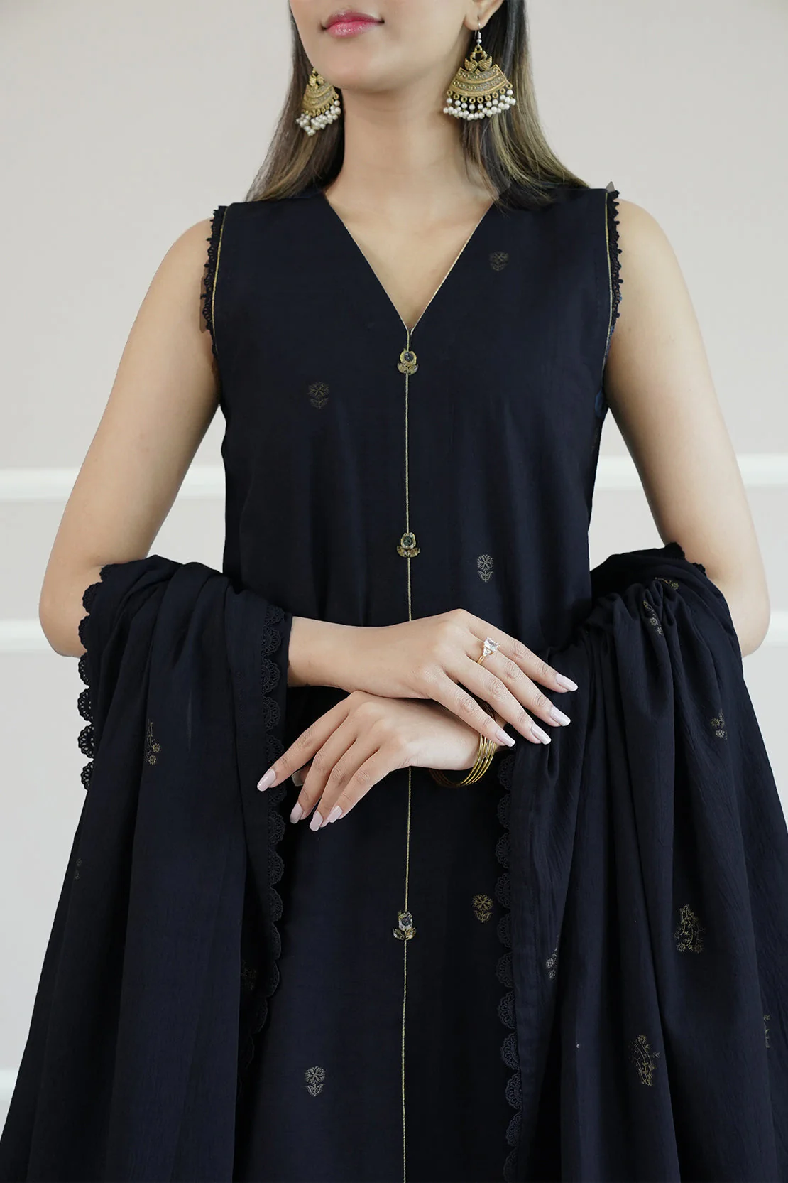 Unstitched Jacquard Cotton 3 Piece - Image 2