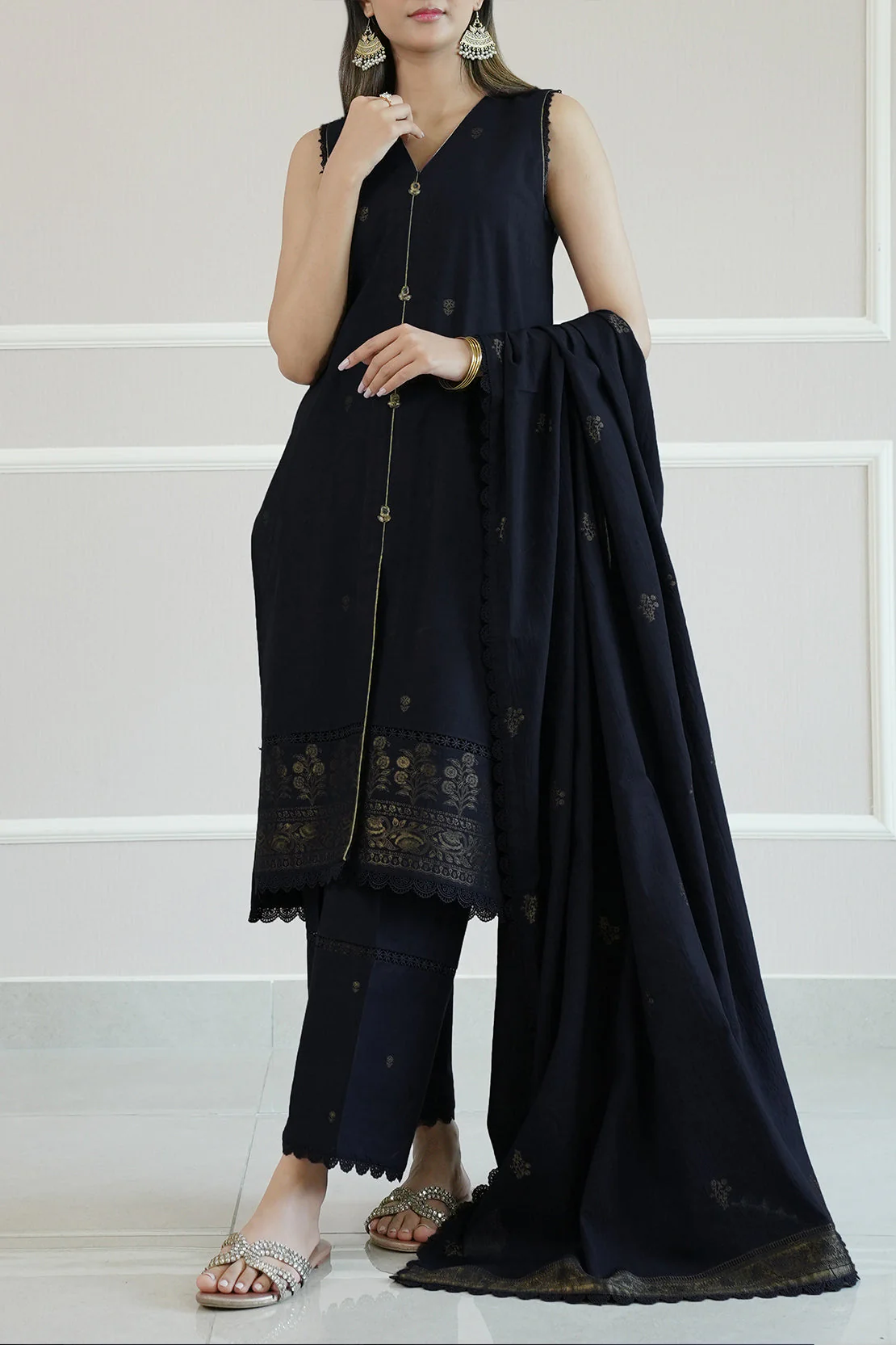Unstitched Jacquard Cotton 3 Piece - Image 3
