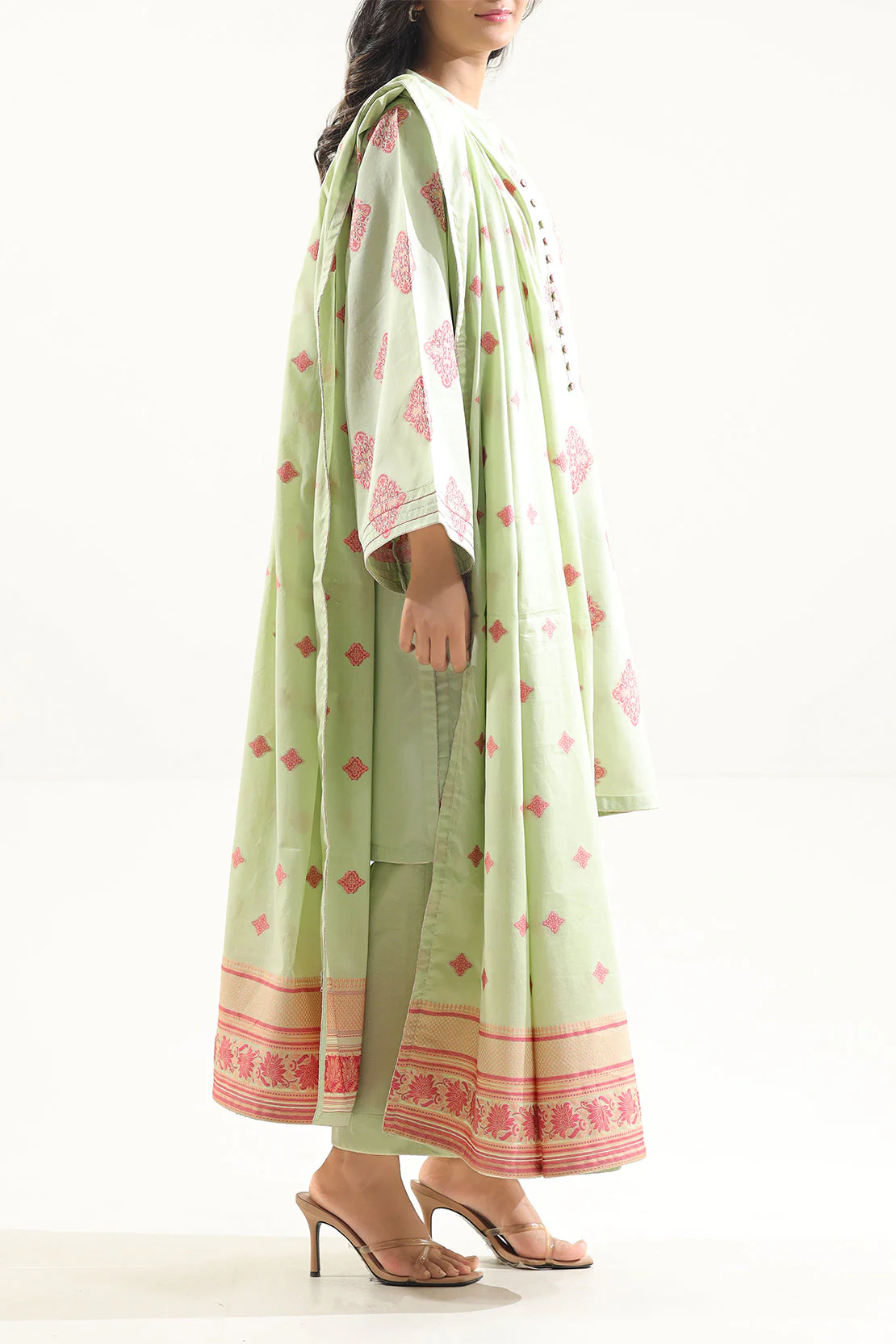 Unstitched Jacquard Cotton 3 Piece - Image 3