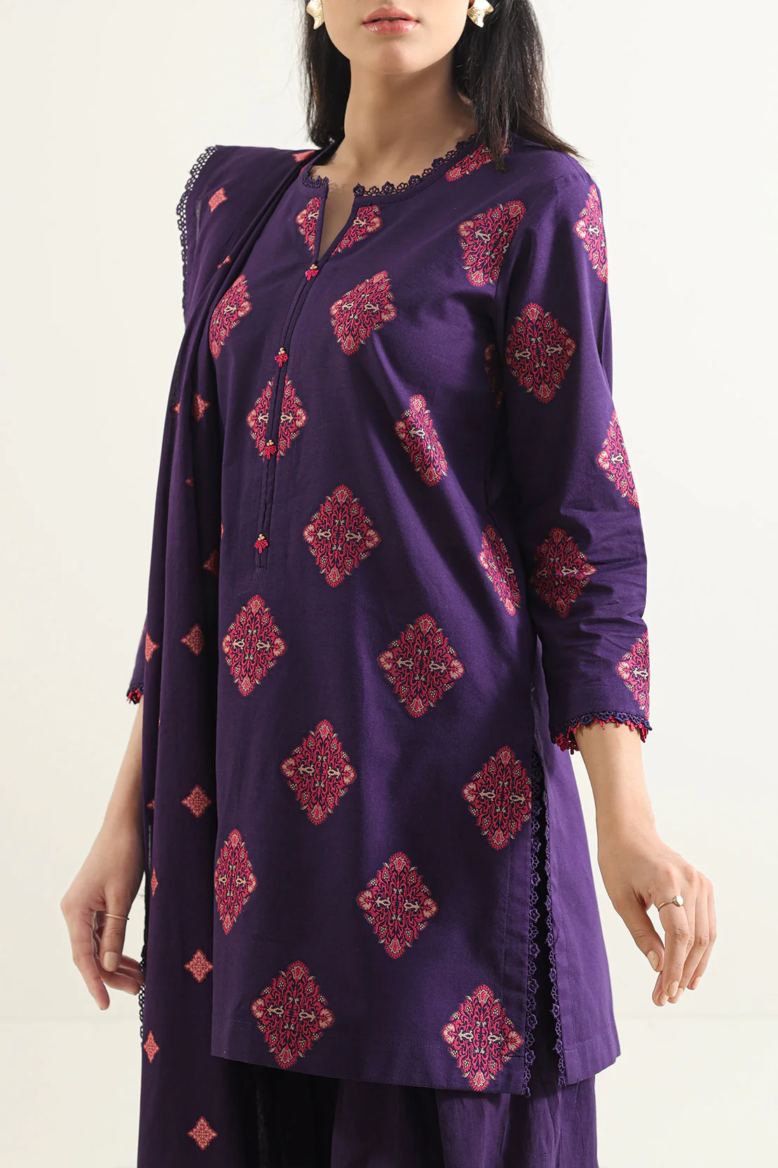 Unstitched Jacquard Cotton 3 Piece - Image 3