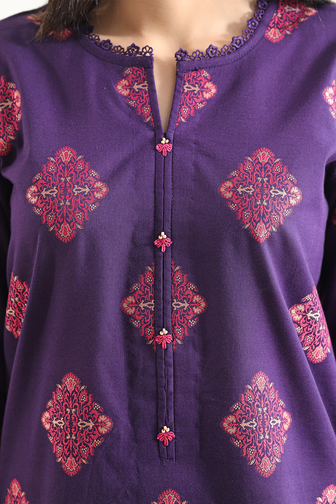 Unstitched Jacquard Cotton 3 Piece - Image 4