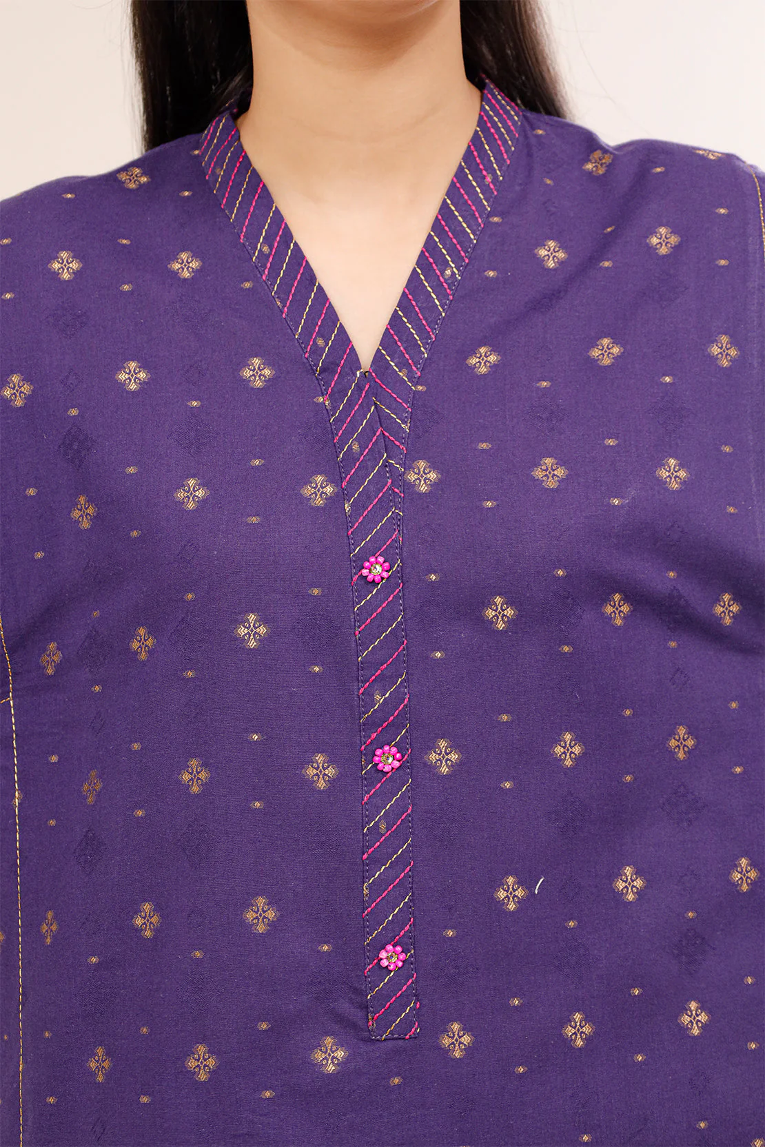 Unstitched Jacquard Cotton 3 Piece - Image 4