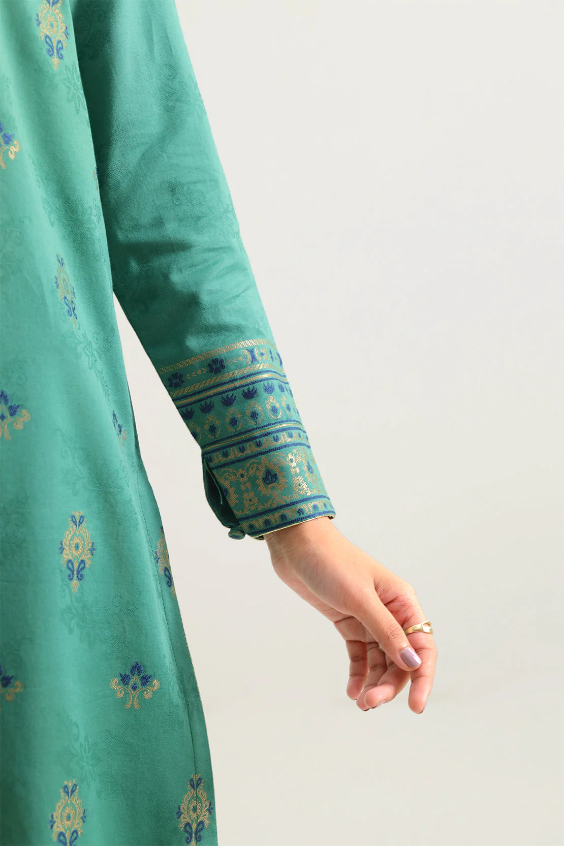 Unstitched Jacquard Cotton 3 Piece - Image 5