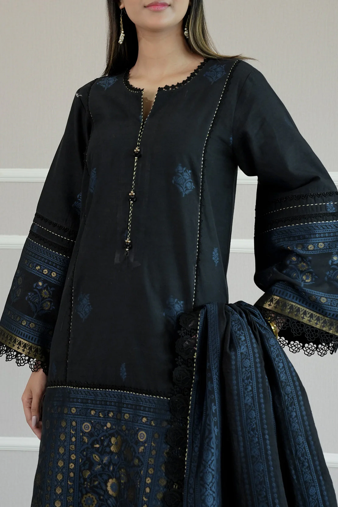 Unstitched Jacquard Cotton 3 Piece - Image 6