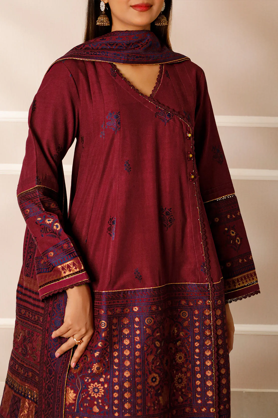 Unstitched Jacquard Cotton 3 Piece - Image 6