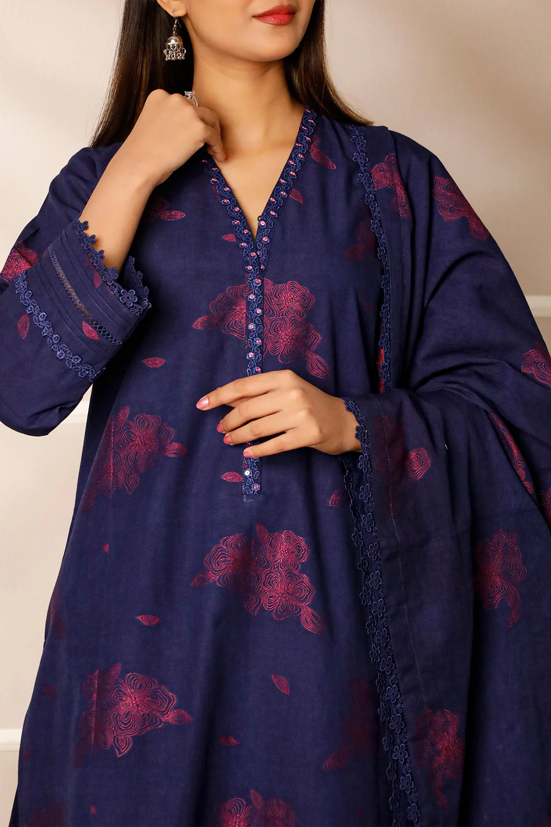 Unstitched Jacquard Cotton 3 Piece - Image 5