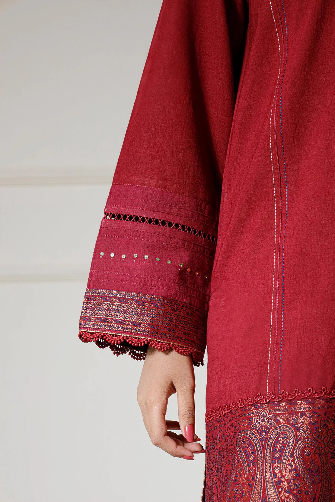 Unstitched Jacquard Cotton 3 Piece - Image 5
