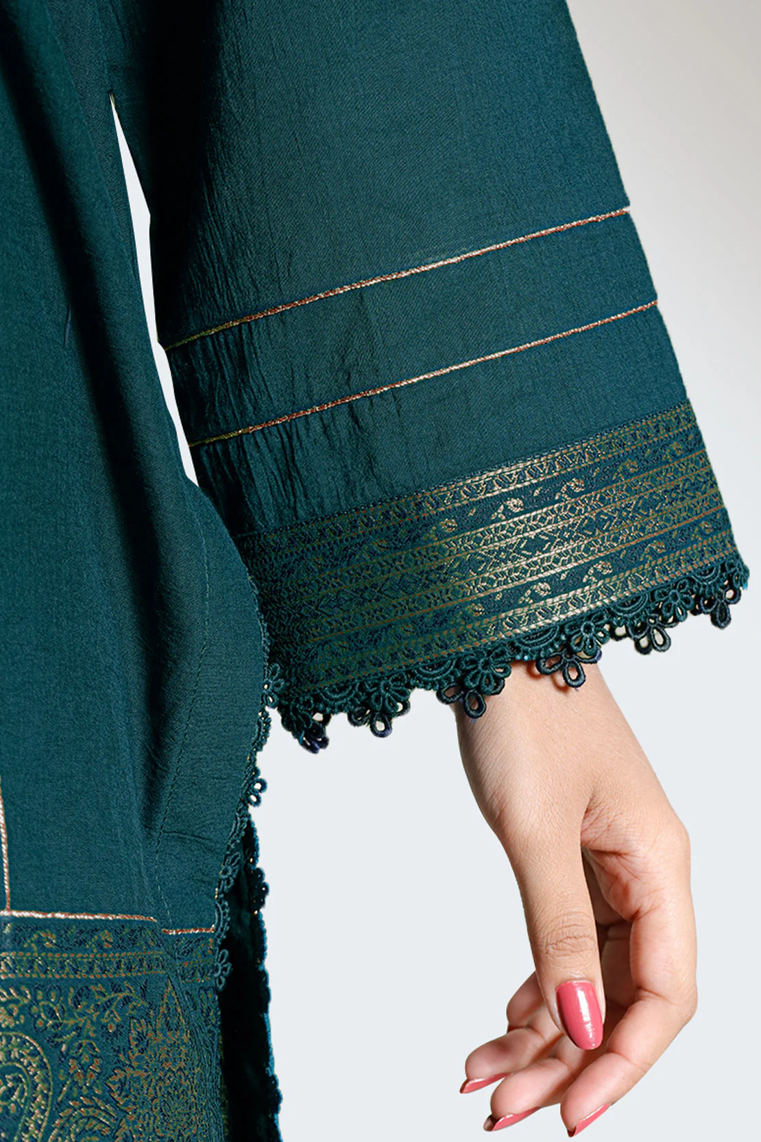 Unstitched Jacquard Cotton 3 Piece - Image 4