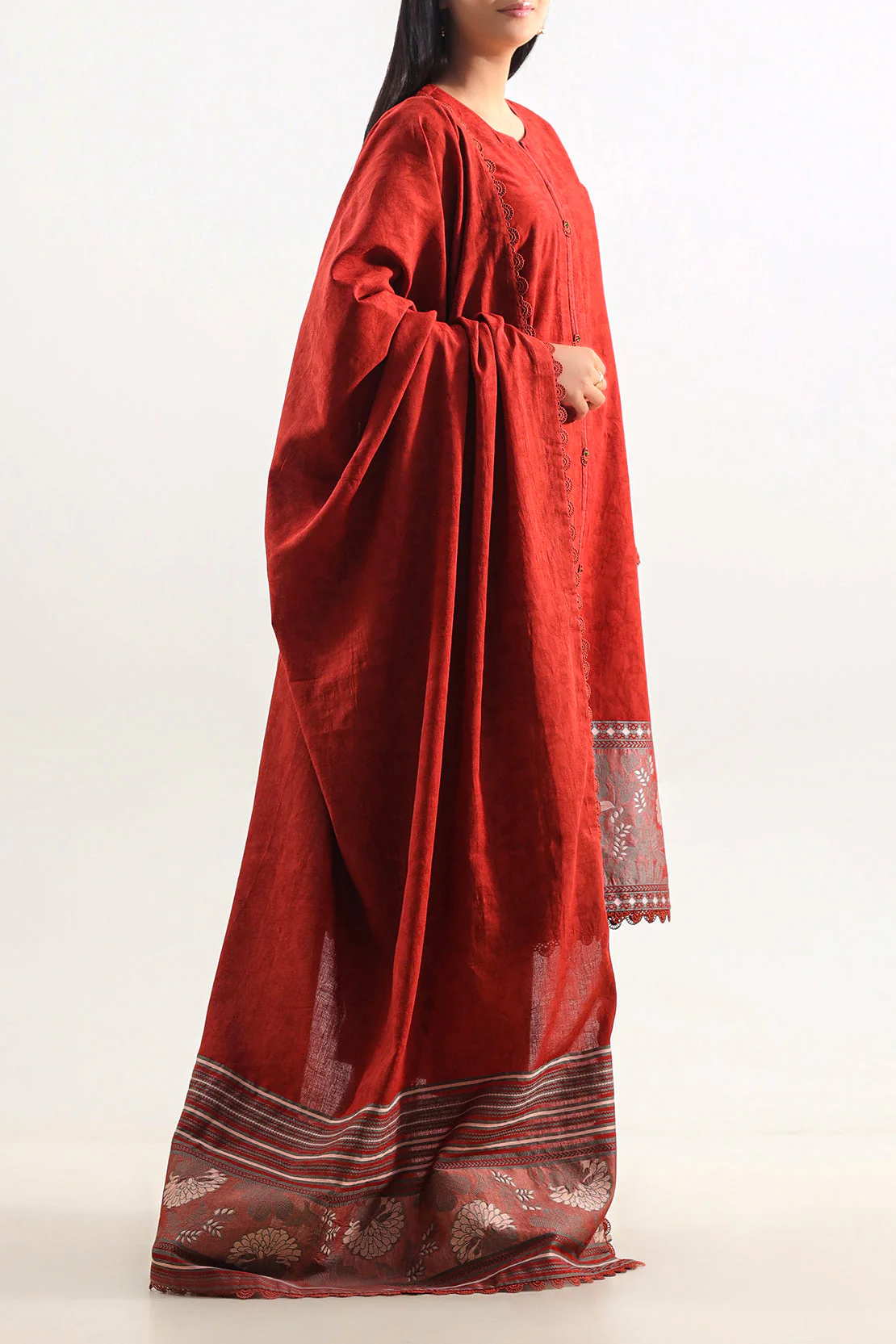 Unstitched Jacquard Cotton 3 Piece - Image 3