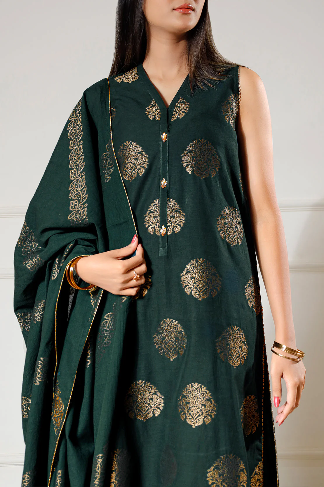 Unstitched Jacquard Cotton 3 Piece - Image 3