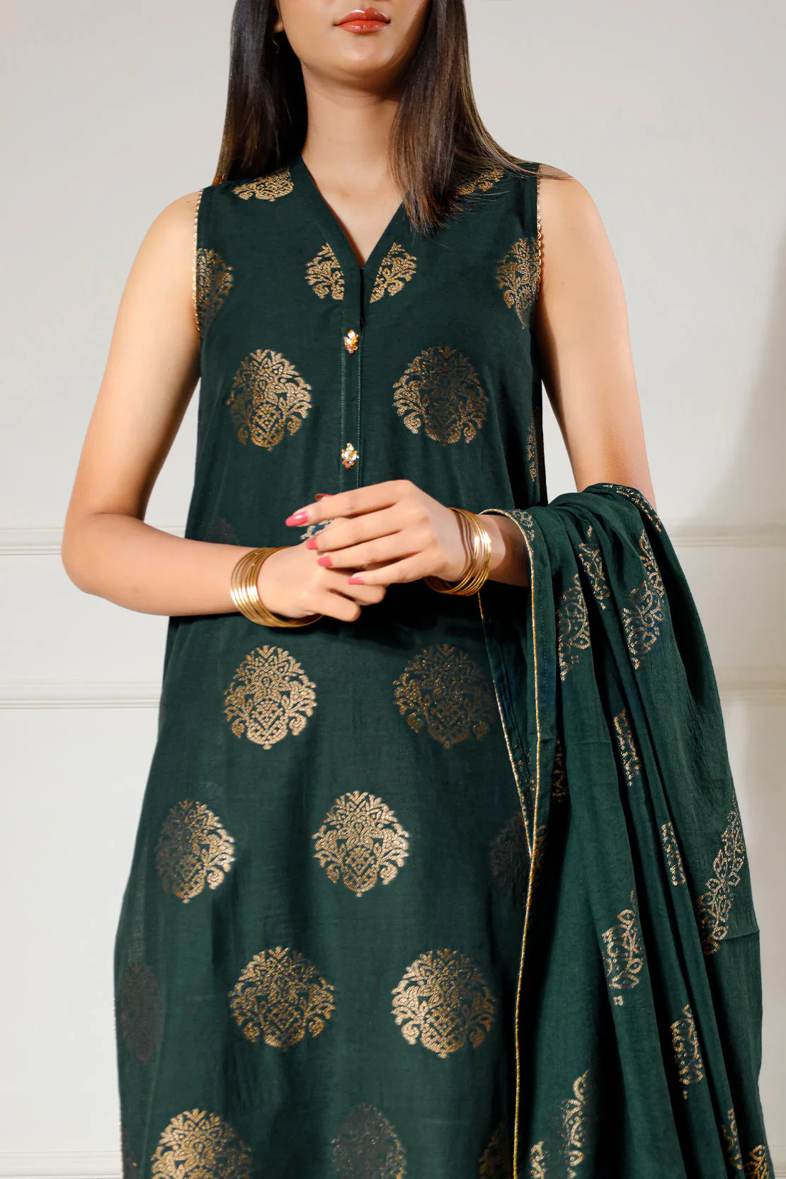 Unstitched Jacquard Cotton 3 Piece - Image 4