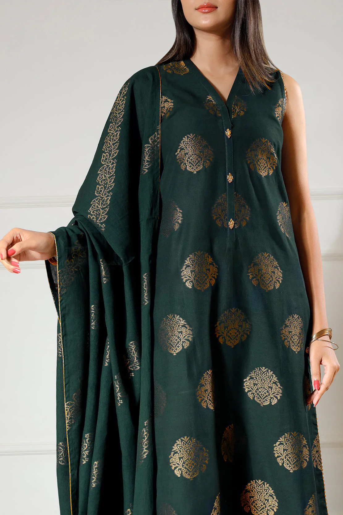 Unstitched Jacquard Cotton 3 Piece - Image 6