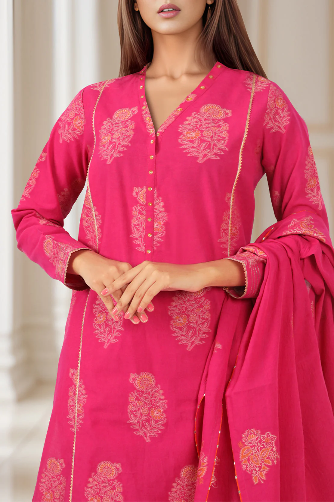 Unstitched Jacquard Cotton 3 Piece - Image 3