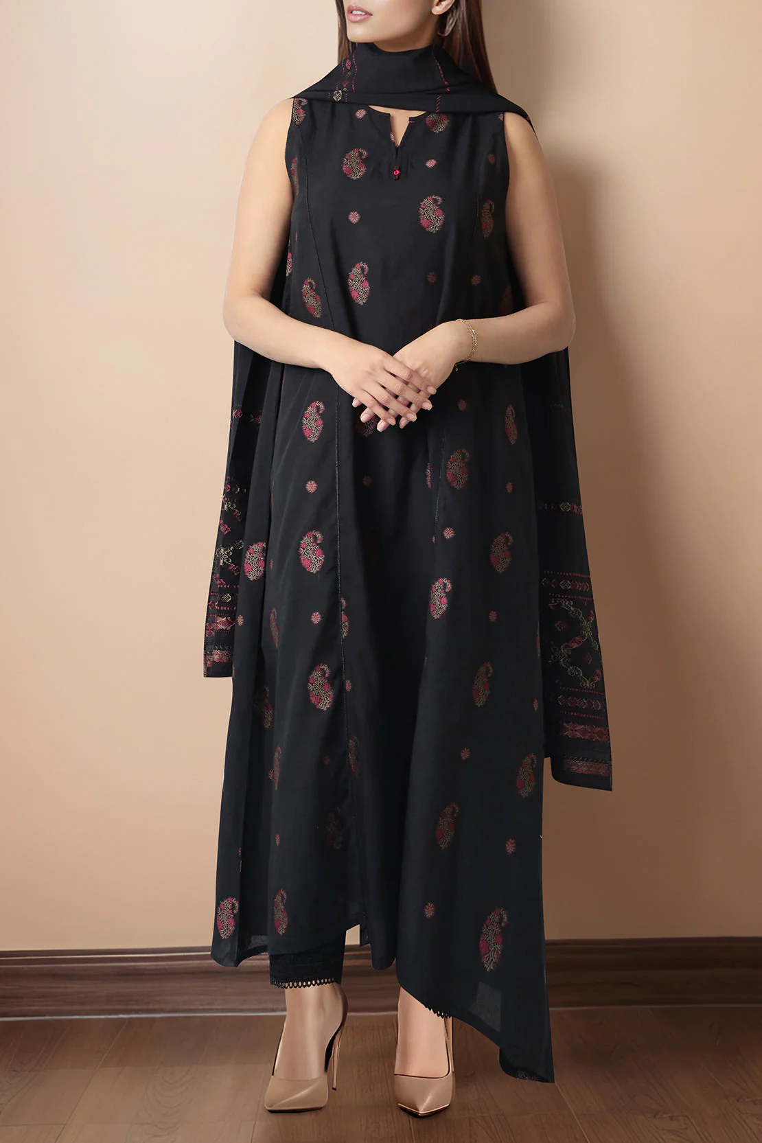 Unstitched Jacquard Cotton 3 Piece - Image 2