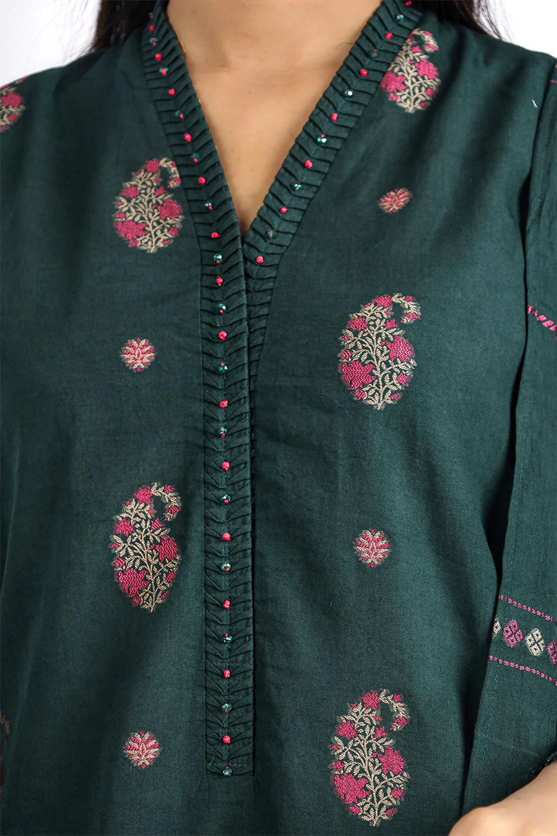 Unstitched Jacquard Cotton 3 Piece - Image 4
