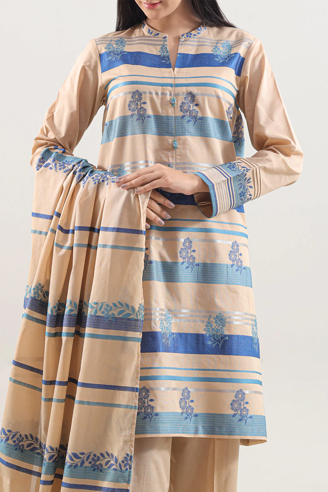 Unstitched Jacquard Cotton 3 Piece - Image 3