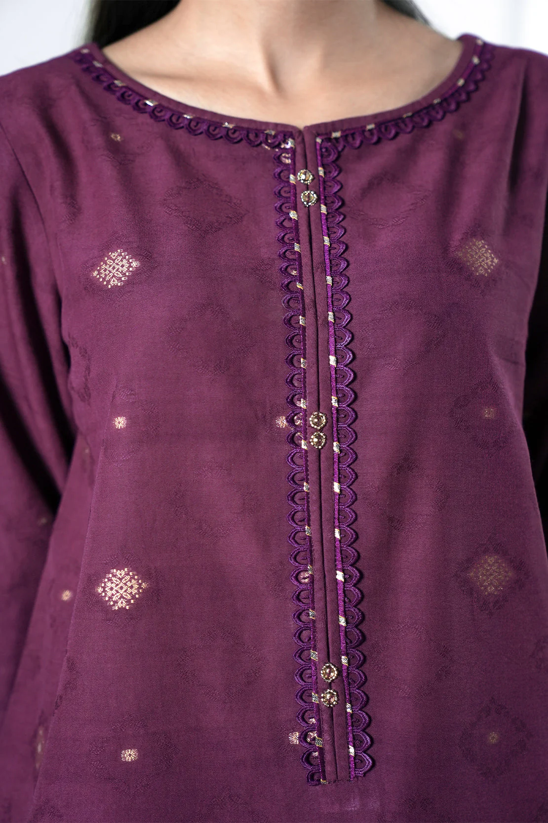 Unstitched Jacquard Cotton 3 Piece - Image 4