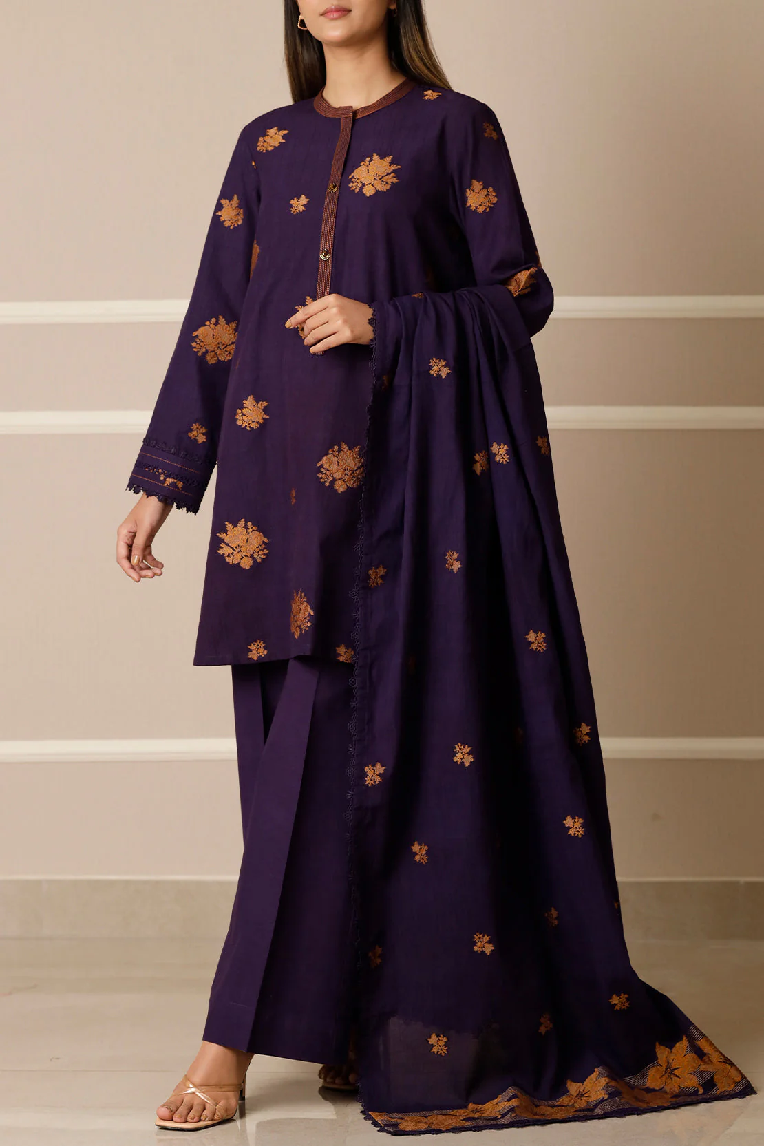 Unstitched Jacquard Cotton 3 Piece - Image 3