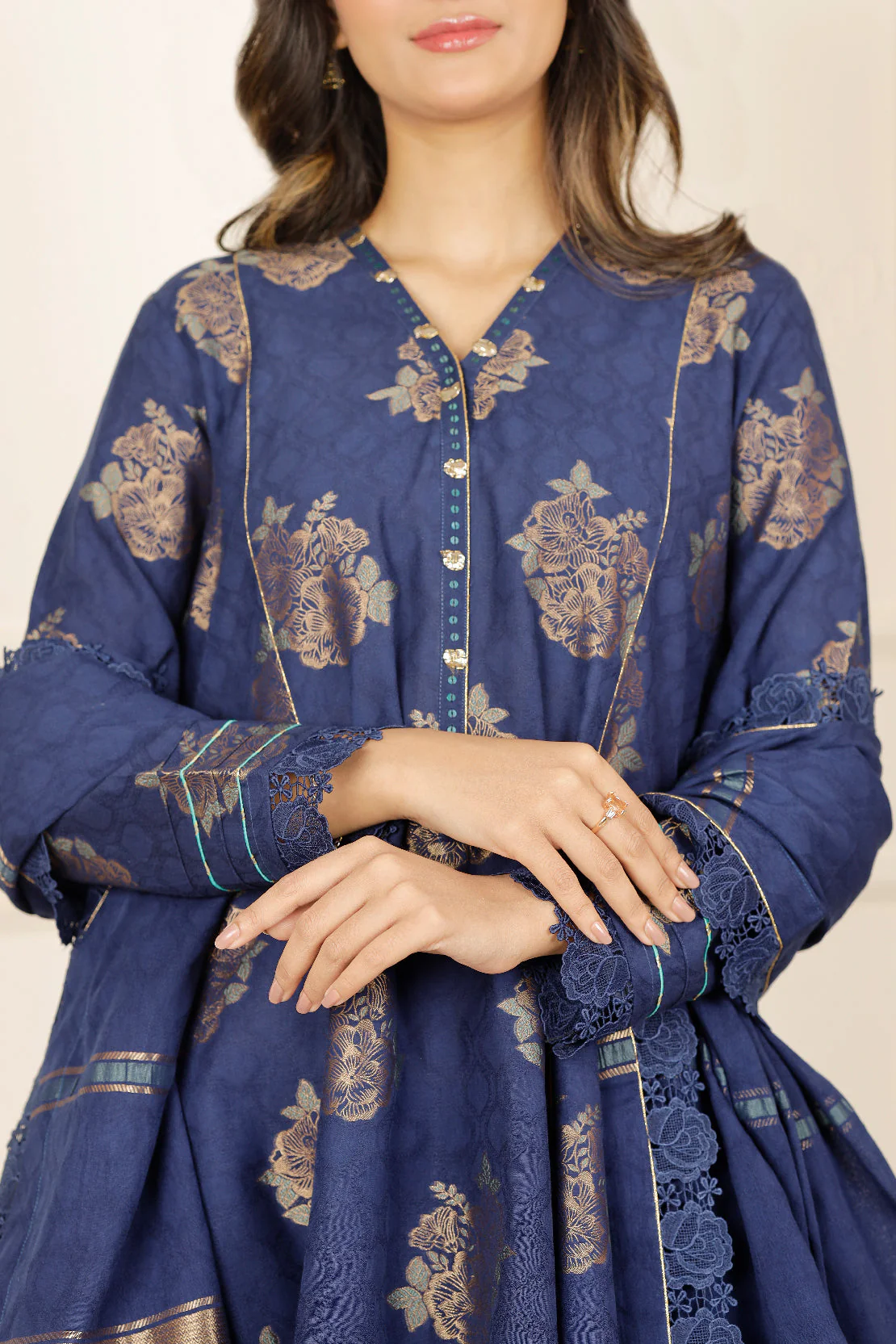 Unstitched Jacquard Cotton 3 Piece - Image 2