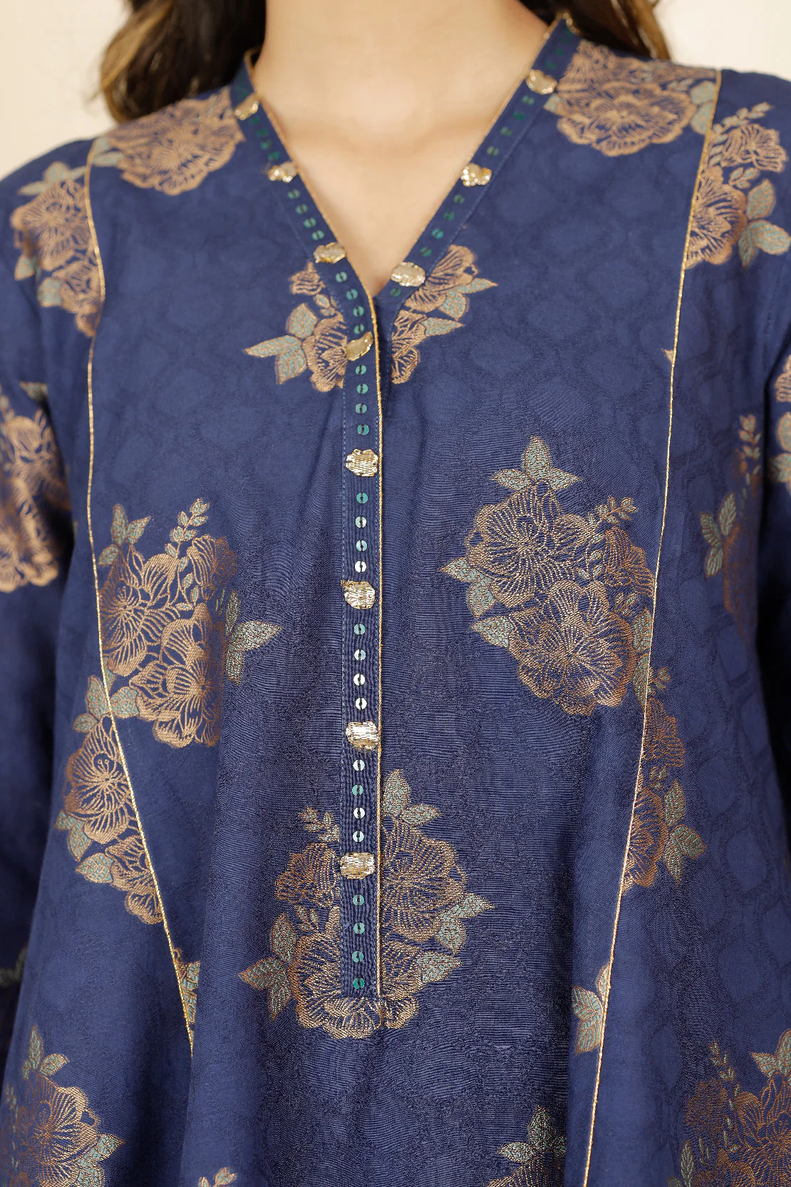 Unstitched Jacquard Cotton 3 Piece - Image 4