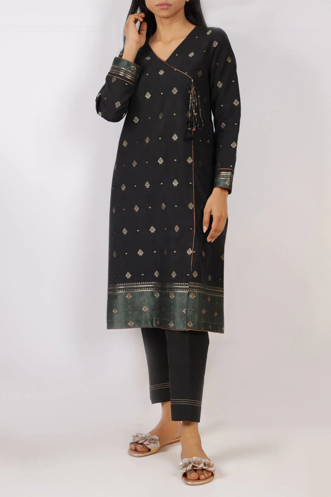 Unstitched Jacquard Cotton 3 Piece - Image 2