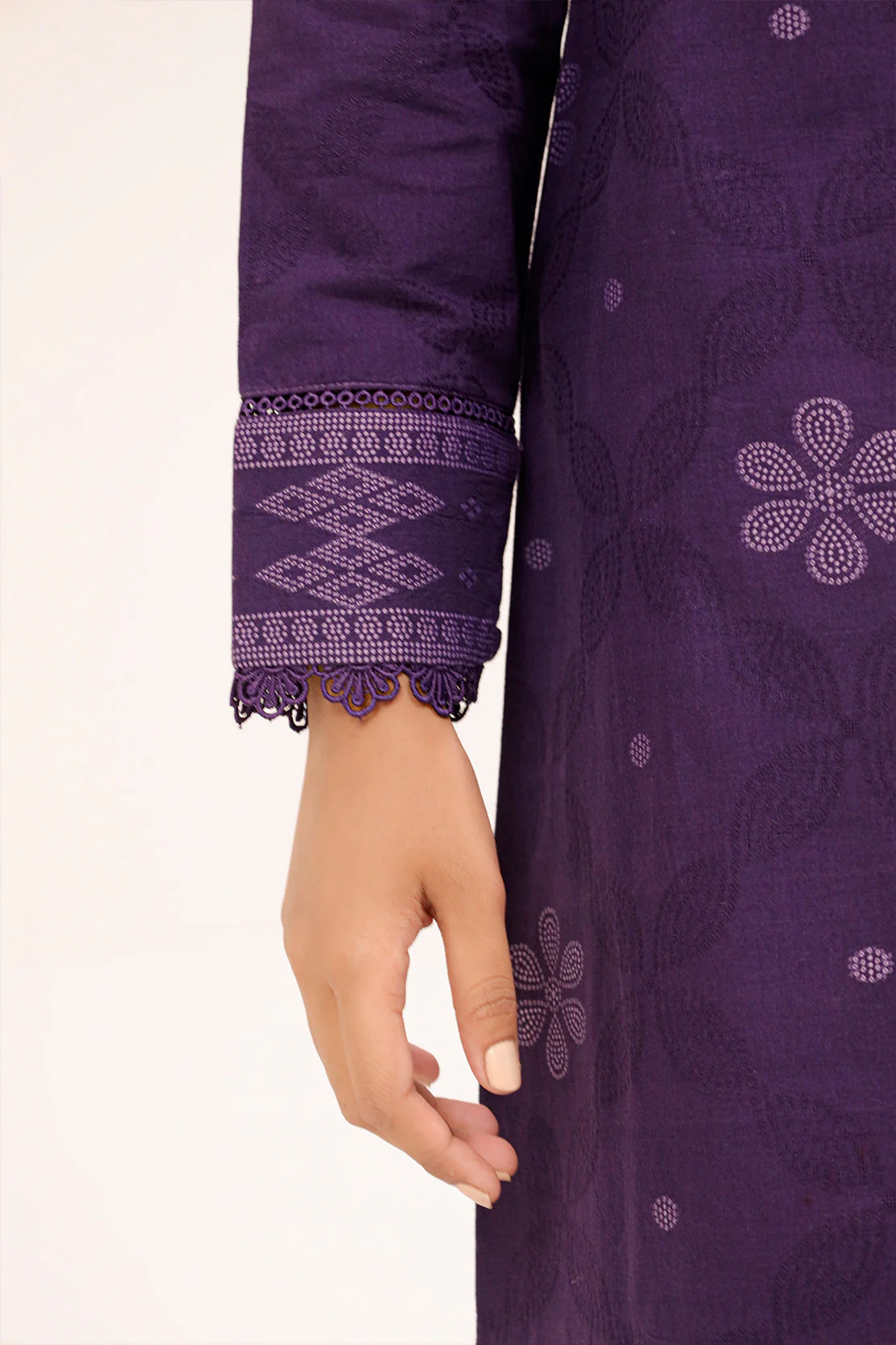 Unstitched Jacquard Cotton 3 Piece - Image 4