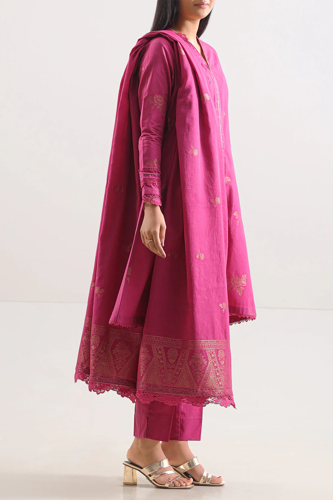 Unstitched Jacquard Cotton 3 Piece - Image 3