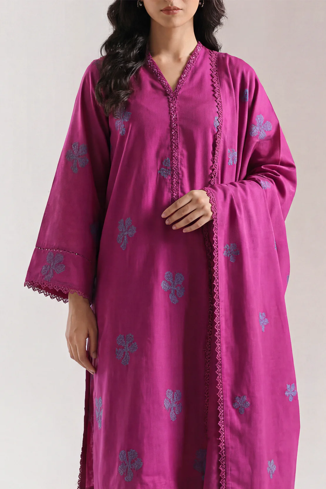 Unstitched Jacquard Cotton 3 Piece - Image 2