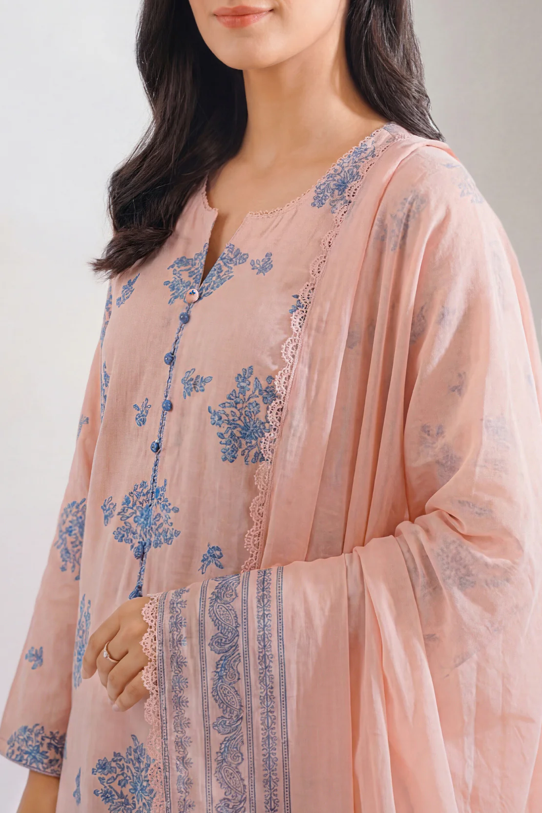 Unstitched Jacquard Cotton 3 Piece - Image 2