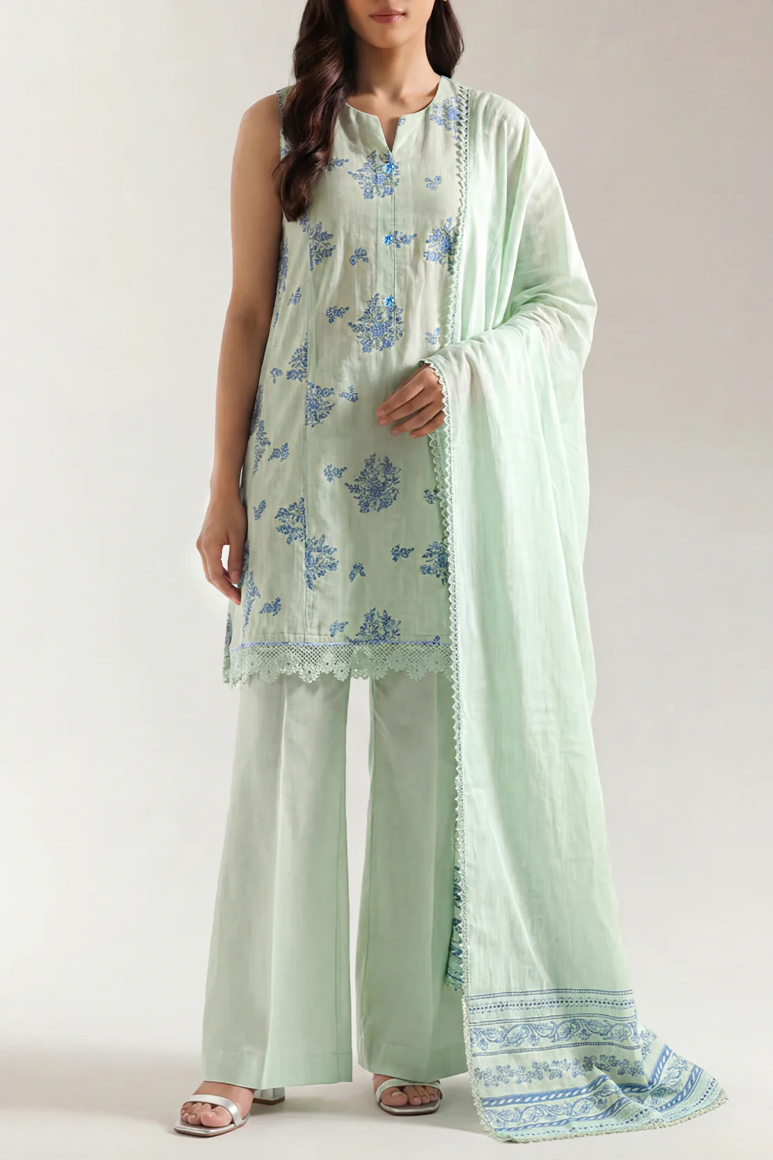 Unstitched Jacquard Cotton 3 Piece