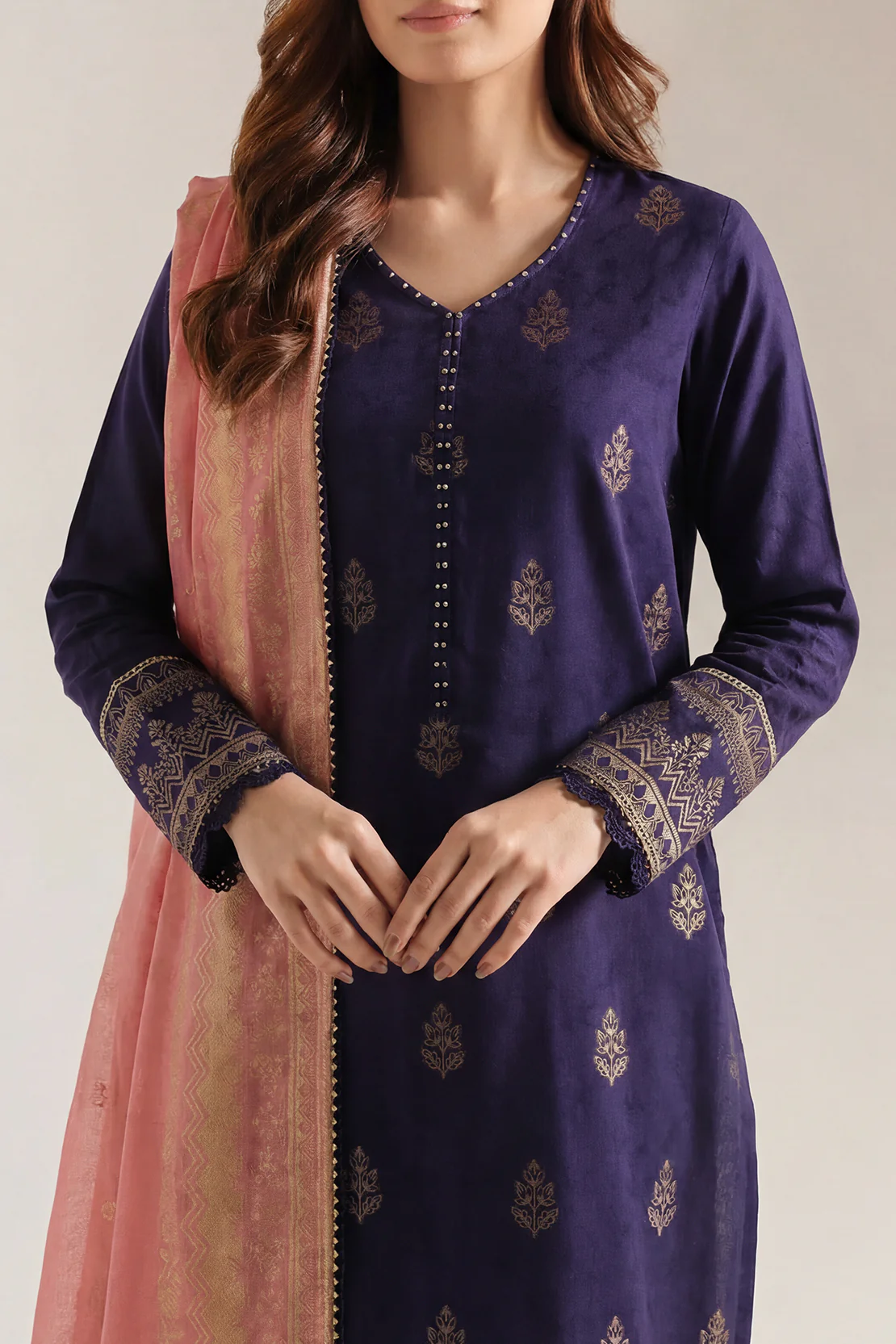 Unstitched Jacquard Cotton 3 Piece - Image 2