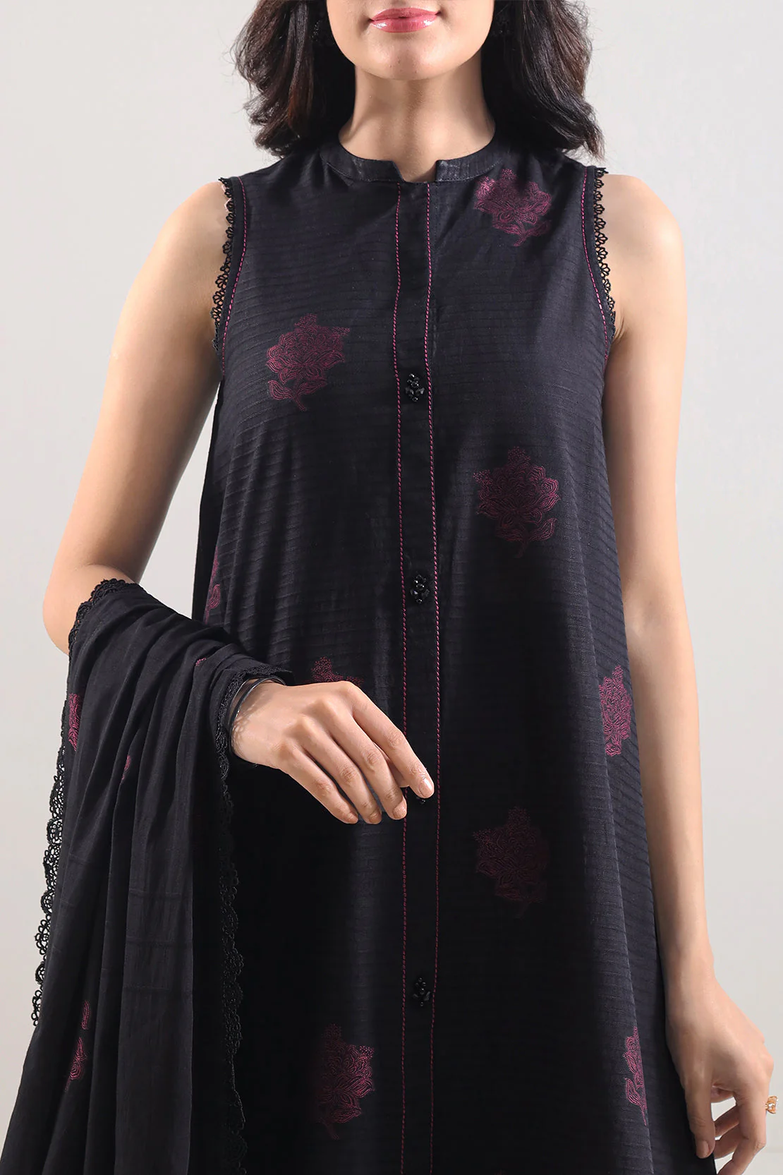 Unstitched Jacquard Cotton 3 Piece - Image 2