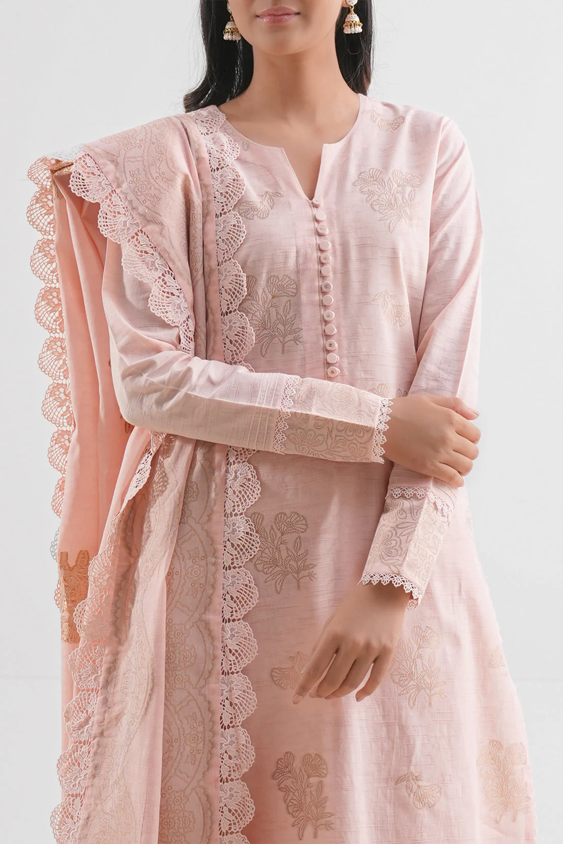Unstitched Jacquard Cotton 3 Piece - Image 2