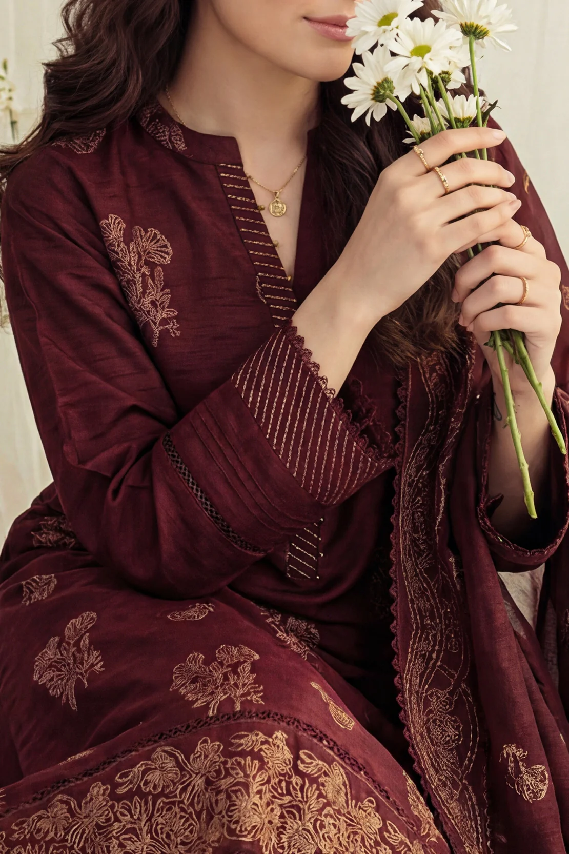 Unstitched Jacquard Cotton 3 Piece - Image 5